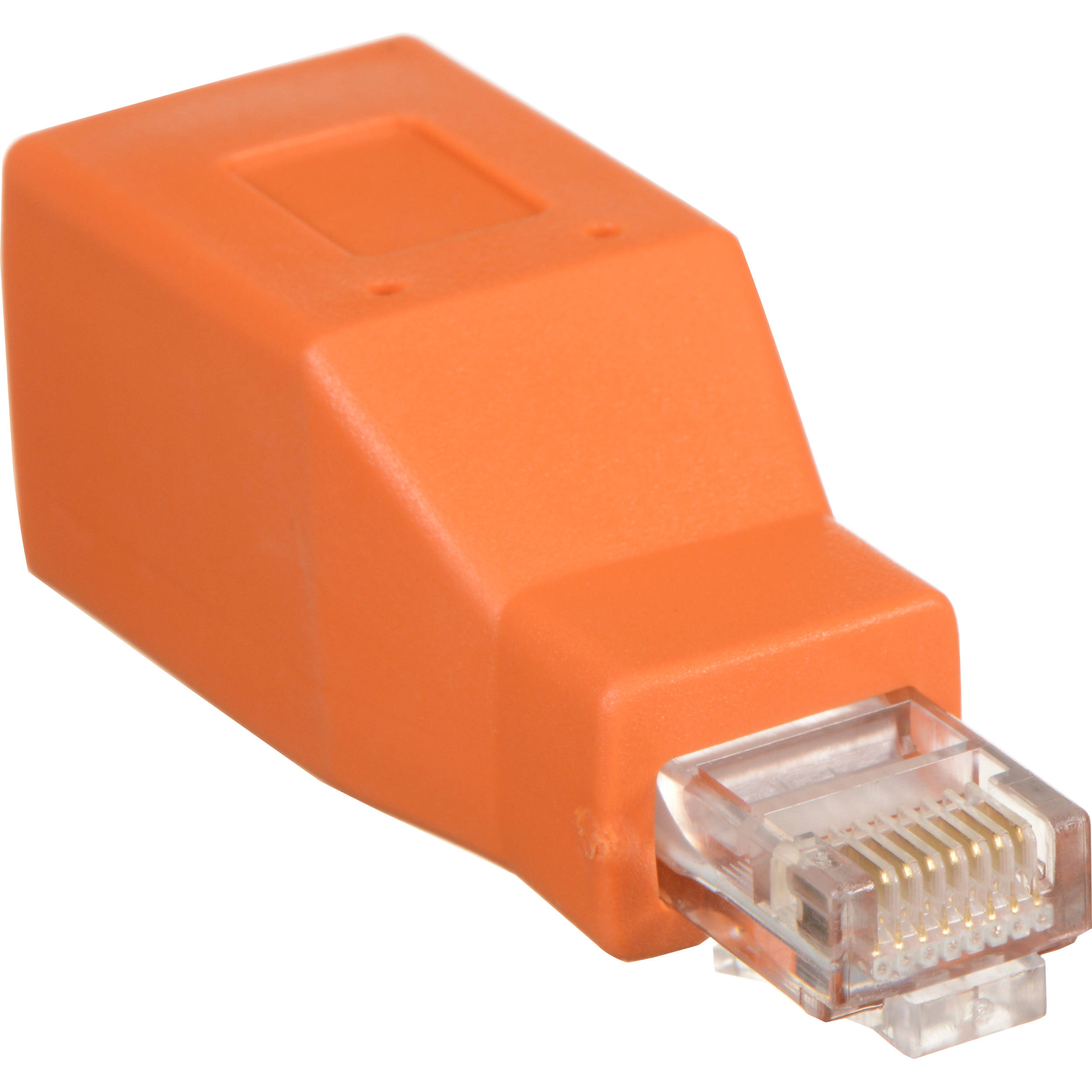 Tera Grand CAT6/CAT5e RJ45 Male to RJ45 Female Crossover Adapter (Orange)
