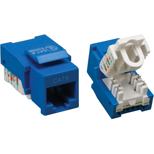 Tera Grand CAT6 Tool-Less Keystone Jack (Blue)