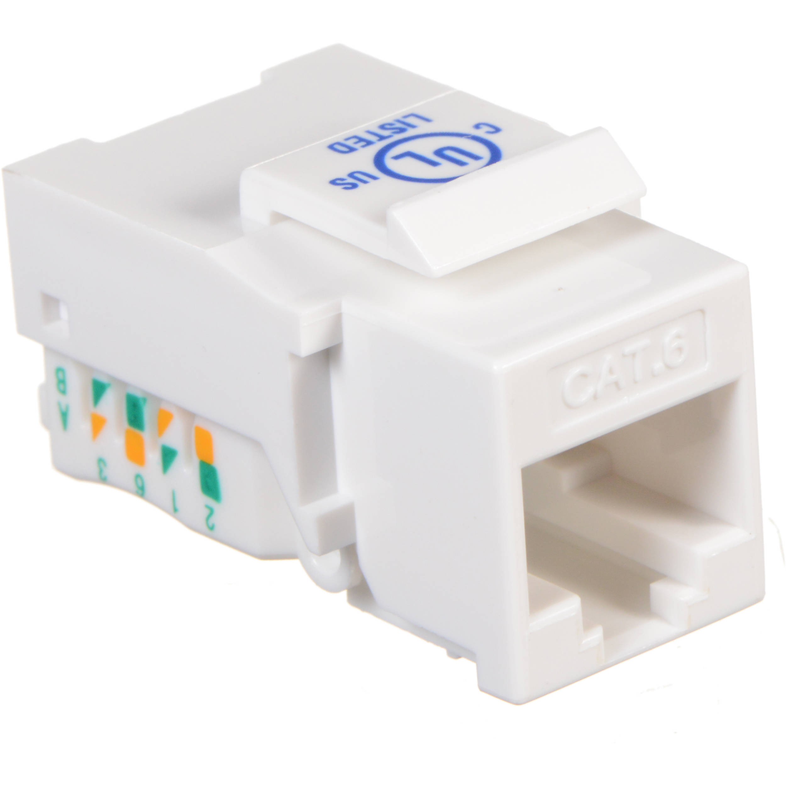 Tera Grand CAT6 Tool-Less Keystone Jack (White)