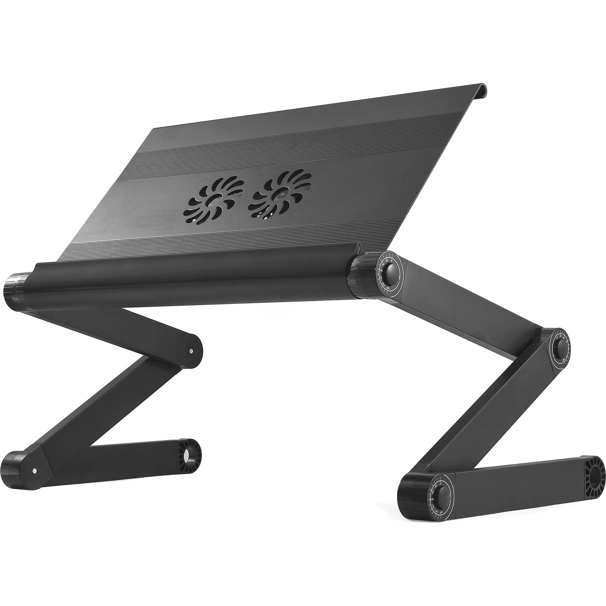 Uncaged Ergonomics WorkEZ Executive Laptop Stand with 3 USB Ports and 2 Cooling Fans (Black)