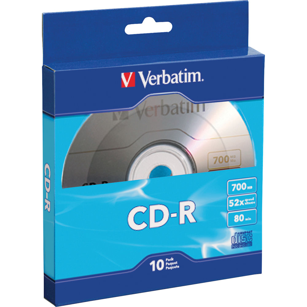 Verbatim CD-R 700MB/80 Minutes Disc (Pack of 10)