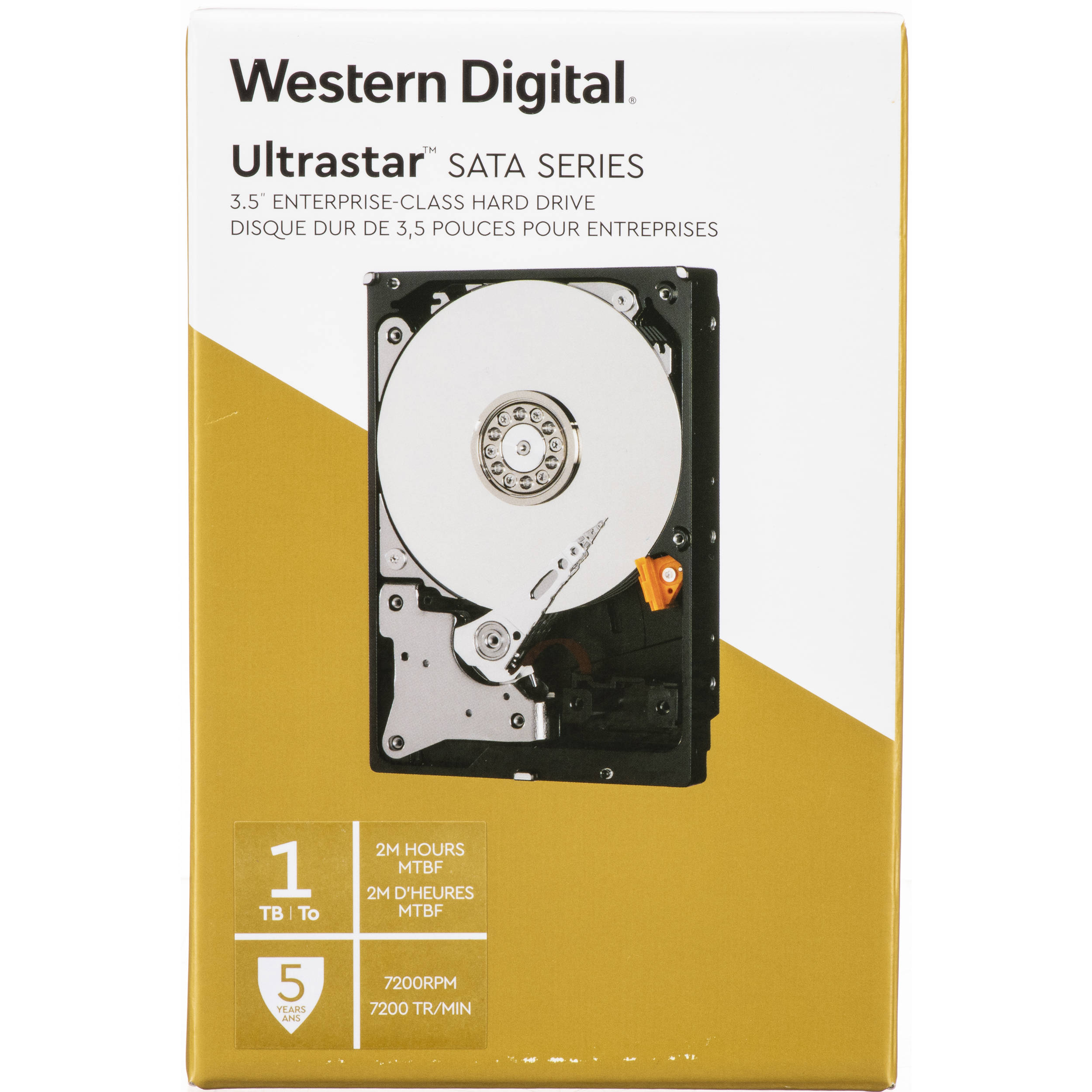 WD 1TB Ultrastar 7200 rpm SATA 3.5" Internal Data Center HDD (Retail)
